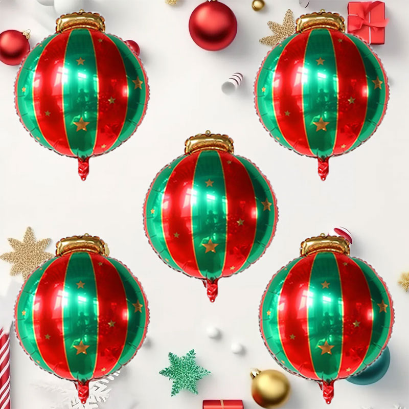 Wedding/Event Supply Store - 5 szt. Czerwono-Zielone Balony Foliowe w