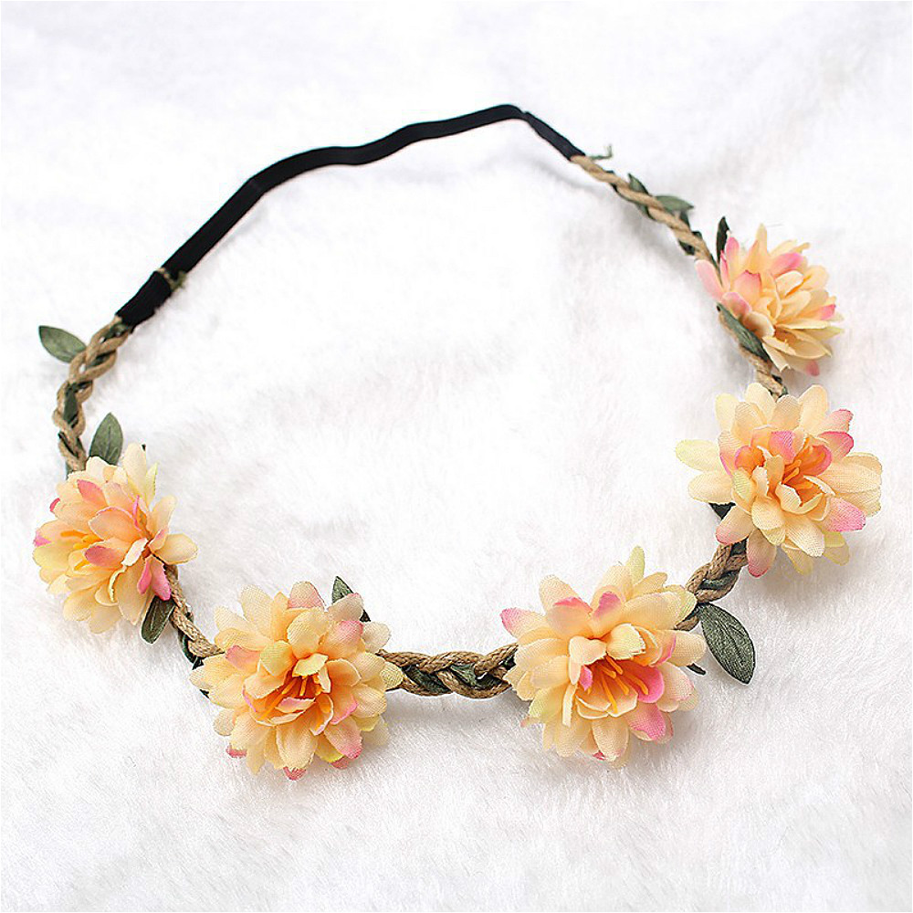 Wedding Supply Store - Kobiety ślubna opaska kwiatowa dziewczyny Boho