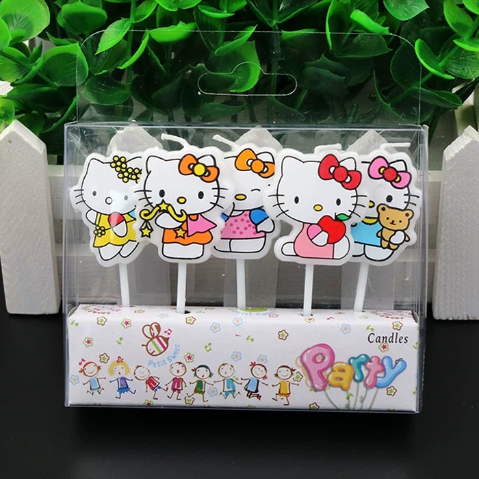 Unity Candle Set - 5 szt./zestaw Kawaii HelloKitty Ręcznie Robione