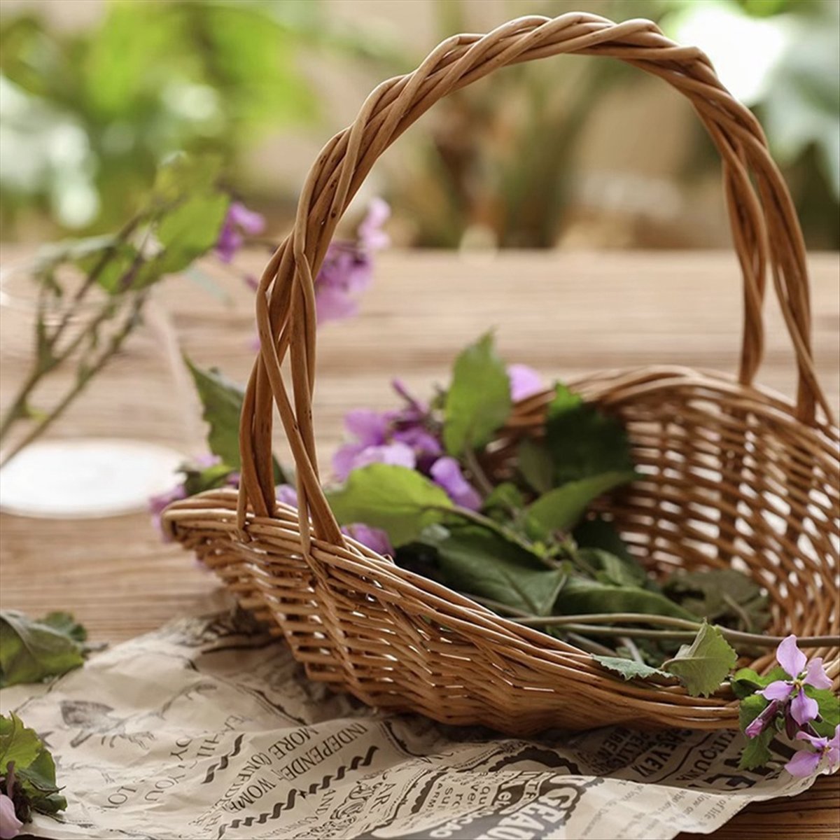 Flower Girl Basket - Kosz piknikowy ABST, koszyk na słodycze
