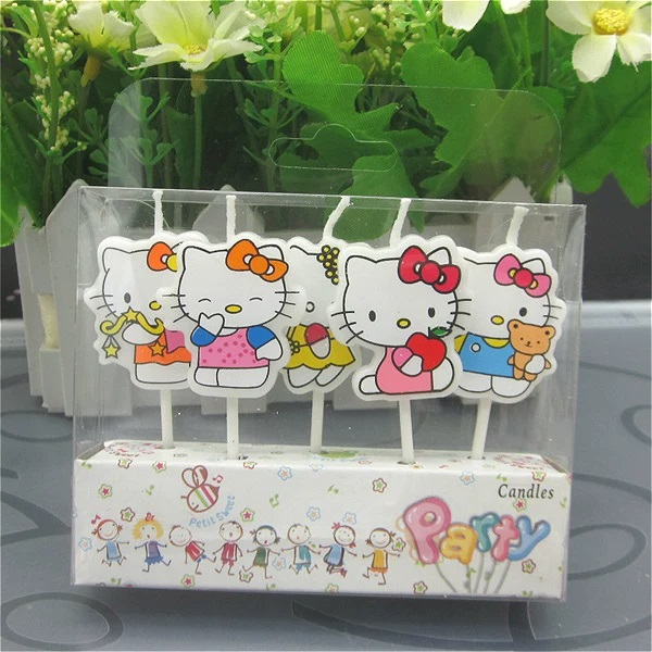 5 szt./zestaw Kawaii HelloKitt – Unity Candle Set recenzja i cena
