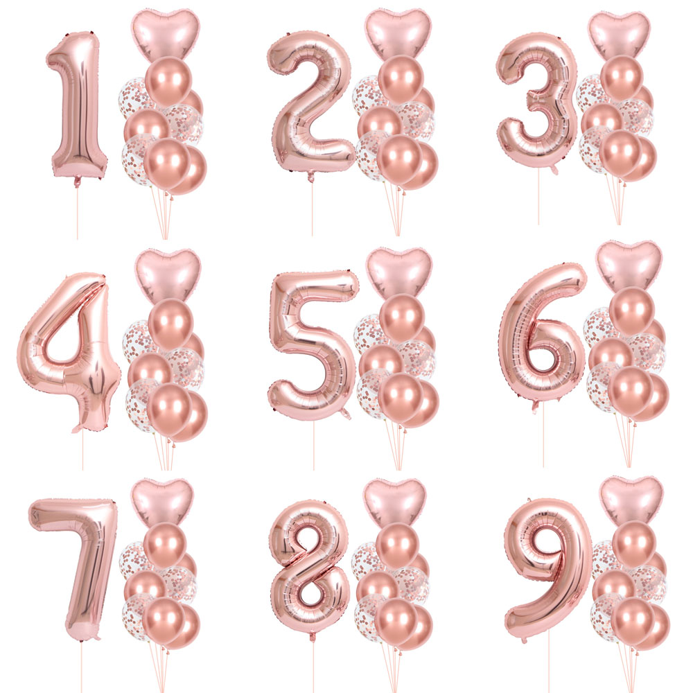 Zestaw balonów cyfr 0-9 w kolo – Wedding Ceremony Supply recenzja i cena