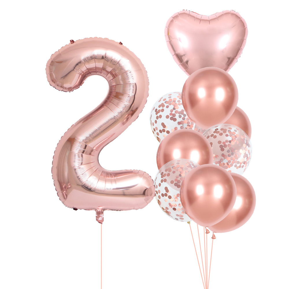 Zestaw balonów cyfr 0-9 w kolo – Wedding Ceremony Supply recenzja i cena