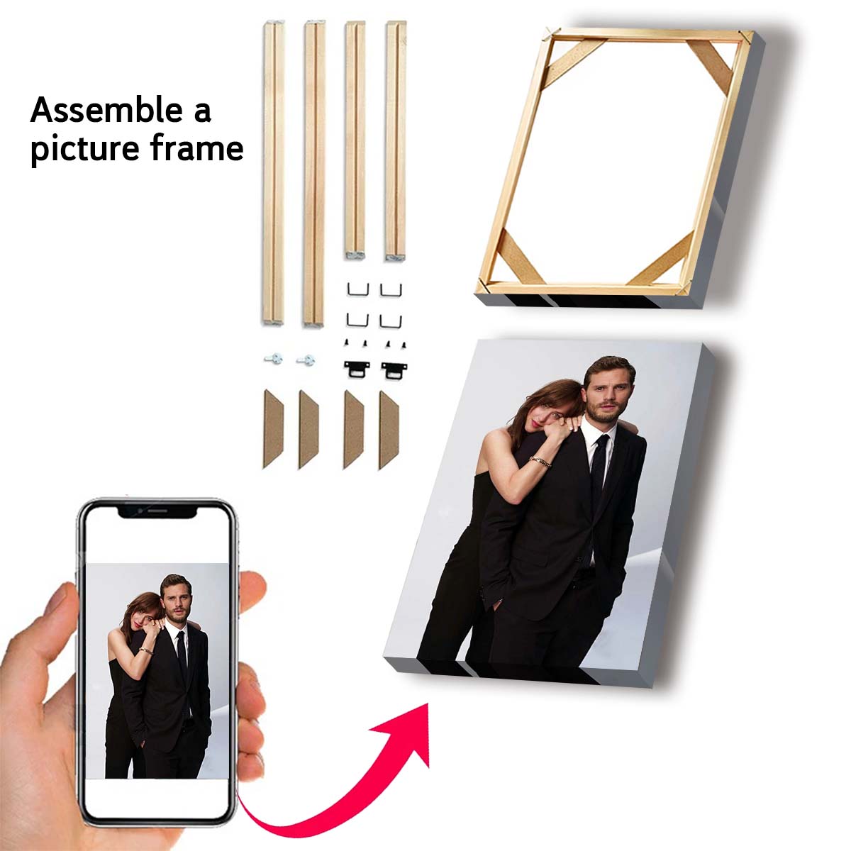 Obraz na płótnie z własnym nad – Wedding Party Supply recenzja i cena