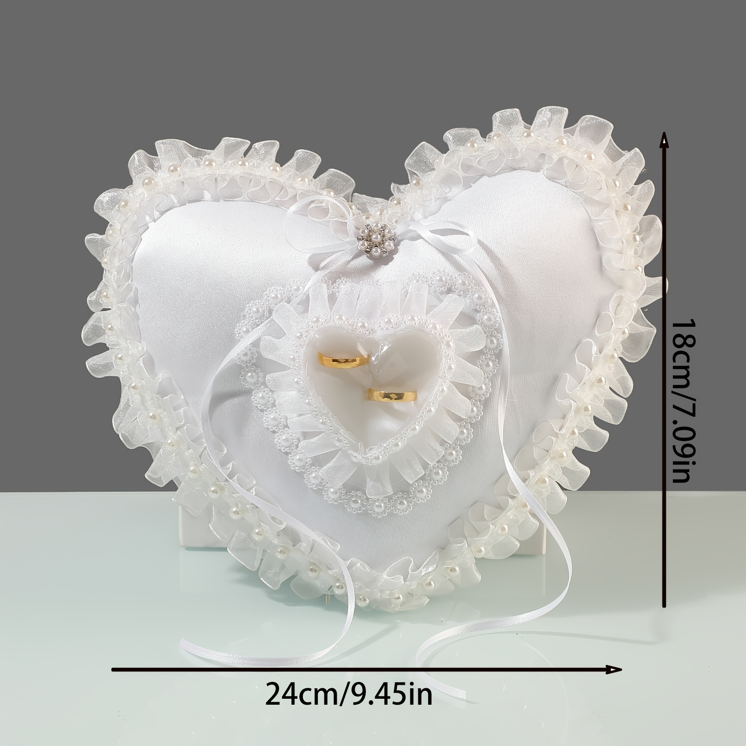 Biała poduszka na obrączki w k – Wedding Ceremony Supply recenzja i cena
