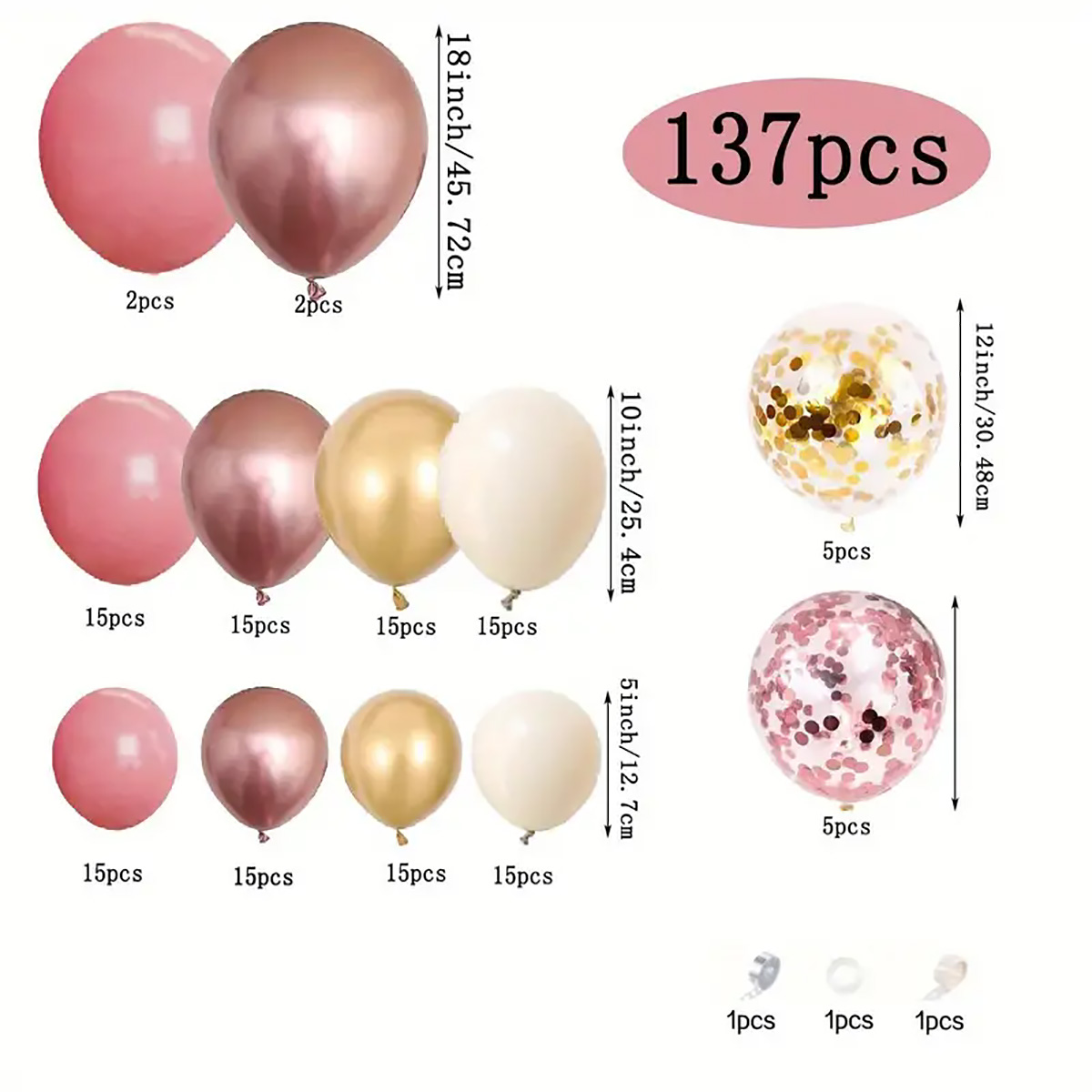 Zestaw Girlandy Łukowej z Balo – Wedding Day Supply Kit recenzja i cena