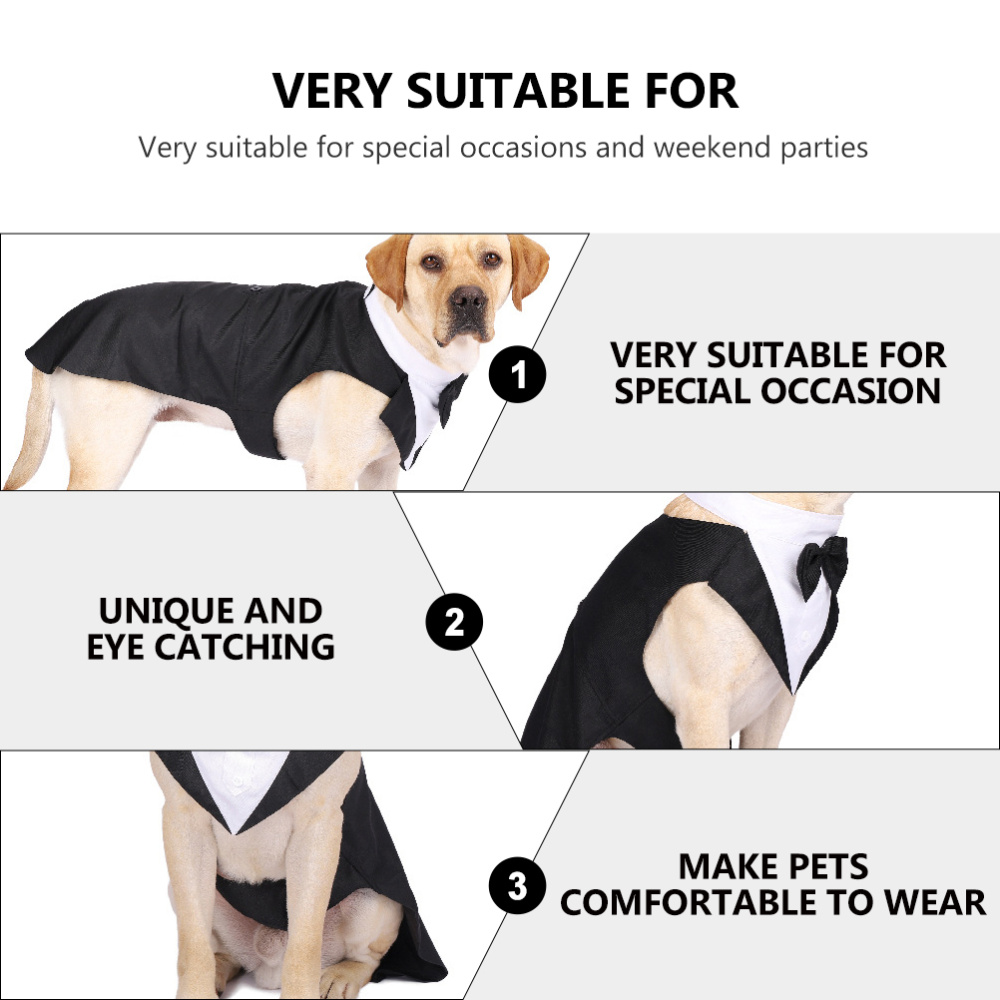 Pet Dog Clothes Fashion Party  – Suitsupply Wedding Tuxedo recenzja i cena