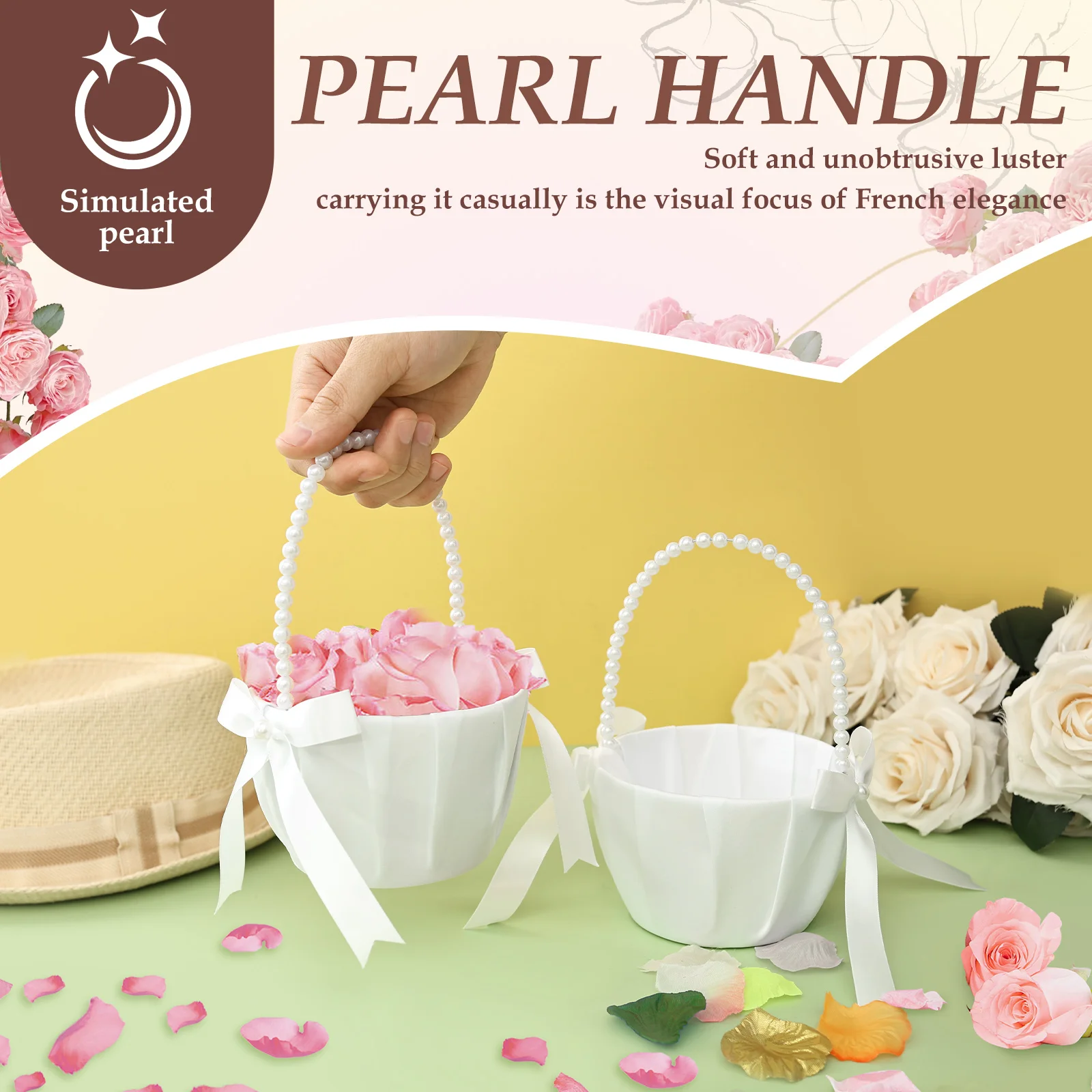 2 szt. Koszyczki dla dziewczyn – Wedding Ceremony Supply recenzja i cena
