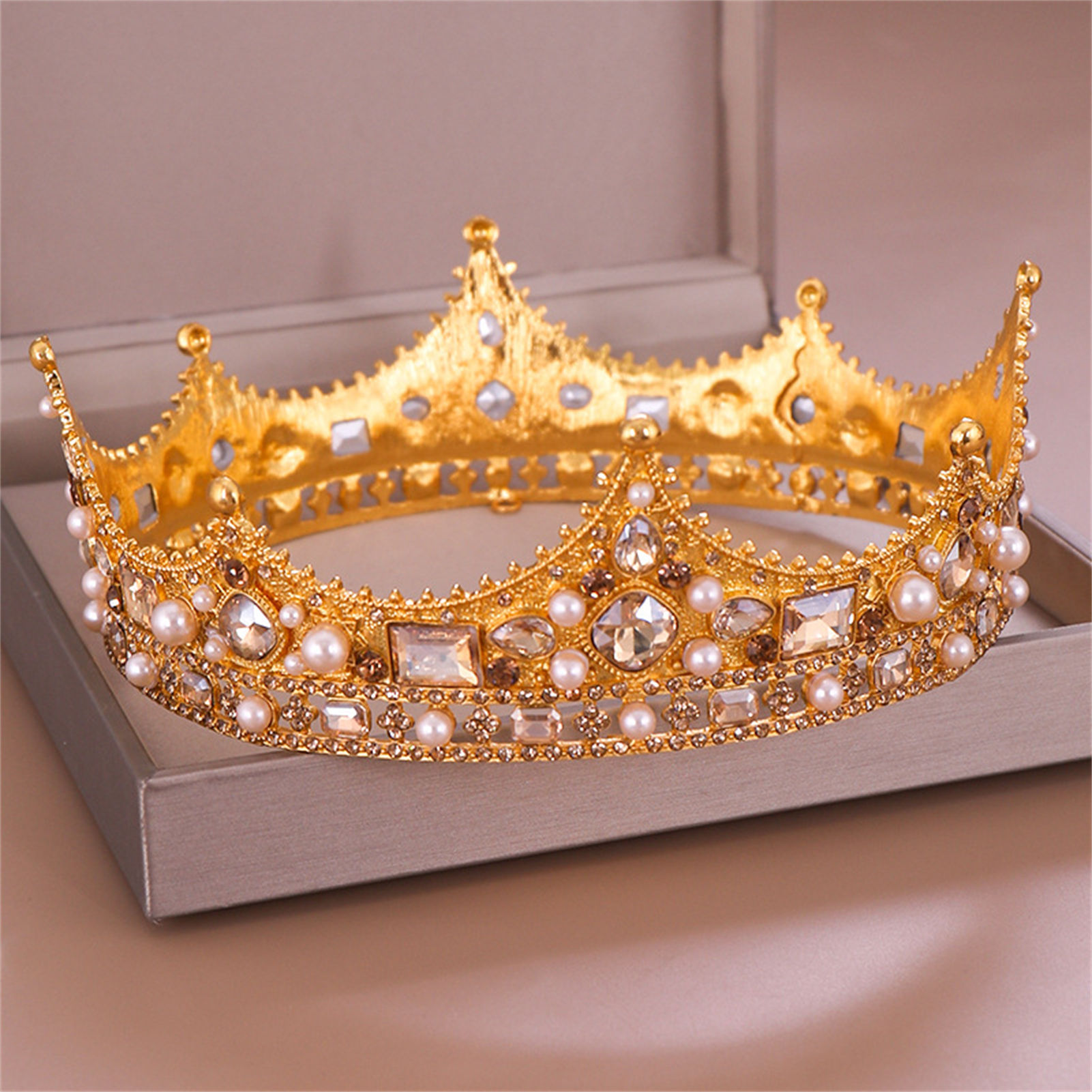 Korona ślubna z cyrkoniami, ti – Wedding Party Supply recenzja i cena